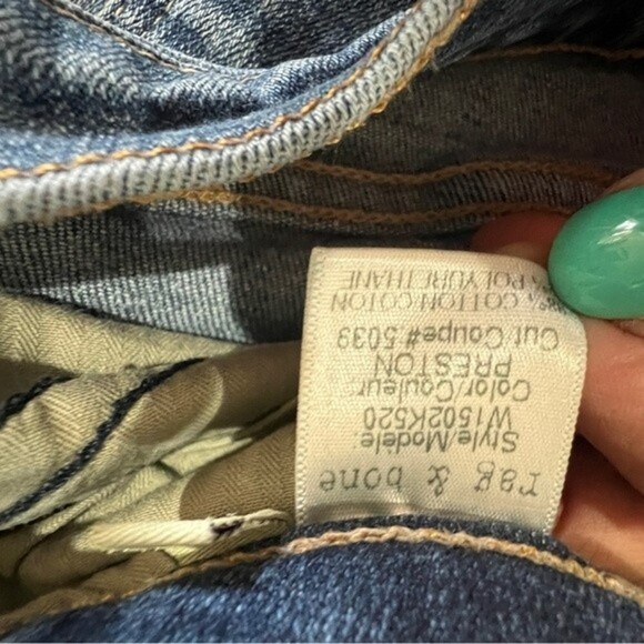 Rag & Bone Skinny Preston Boyfriend Denim Jeans Size 28 - Picture 10 of 13